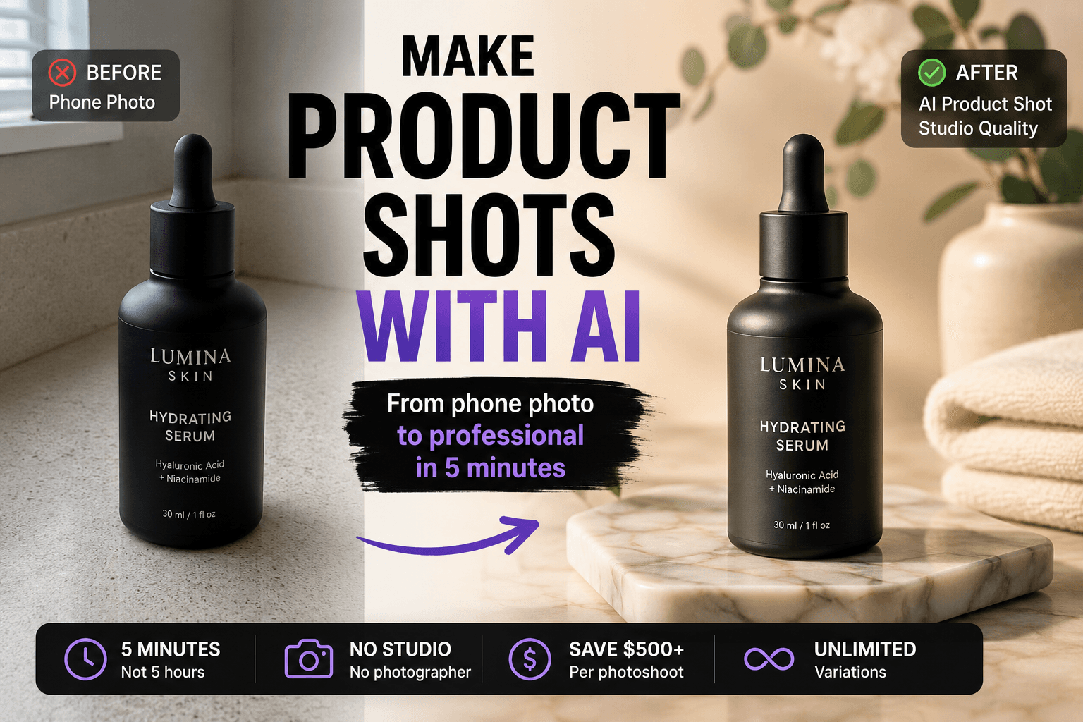 How to Make Product Shots with AI: The Complete 2026 Guide (No Studio Required)